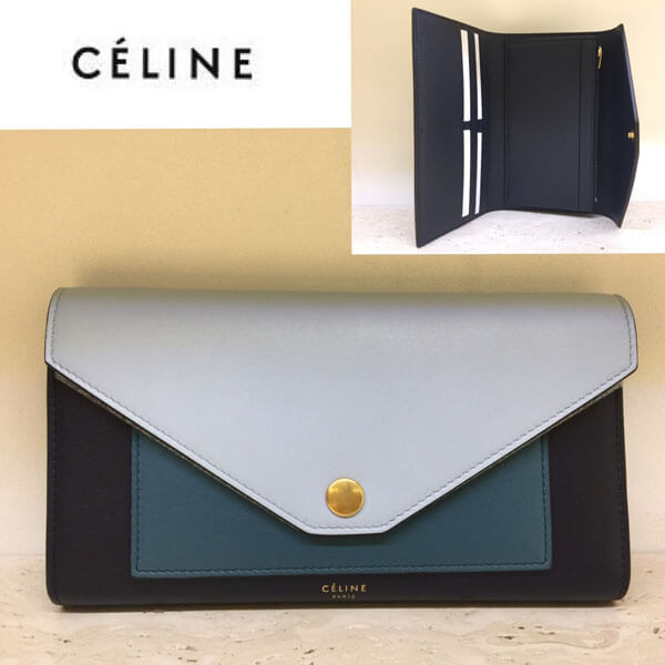 NEW  セリーヌ コピー 財布 2017SS セリーヌ POCKET TRIFOLDED WALLET Mineral 105853AD4.07ME